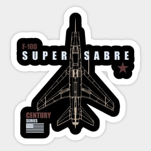 F-100 Super Sabre Sticker